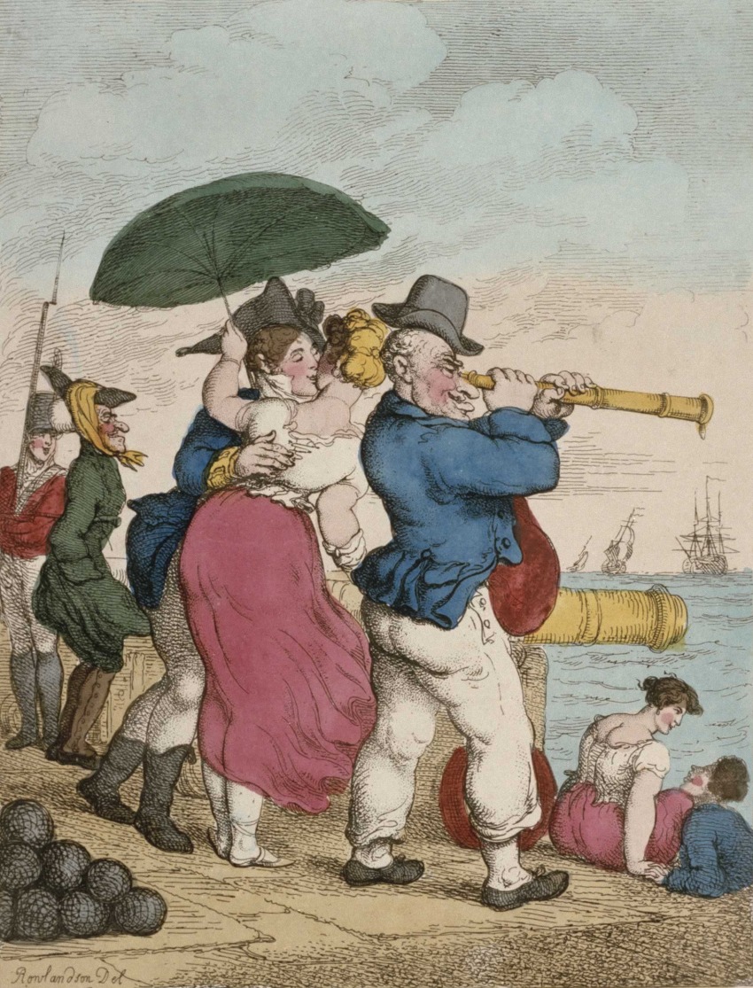 Progress of Gallantry, or Stolen Kisses Sweetest by Thomas Rowlandson